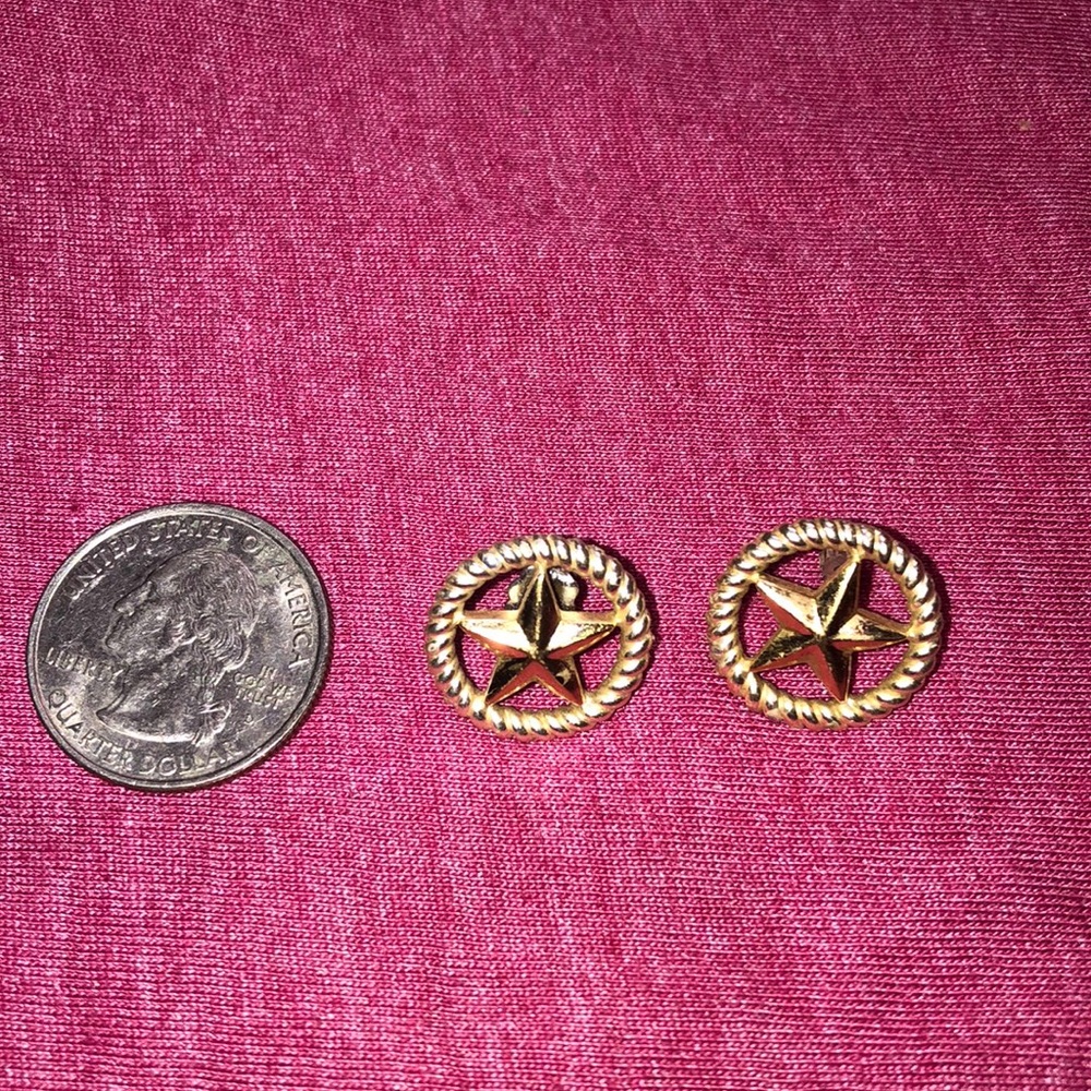 Western silver and gold earrings